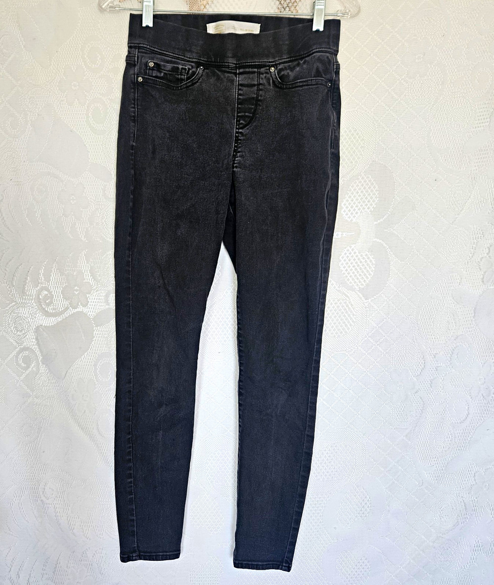 Signature Levi Strauss & Co. Gold 27x30 Black Skinny Jeggings Slim Fit Stretch